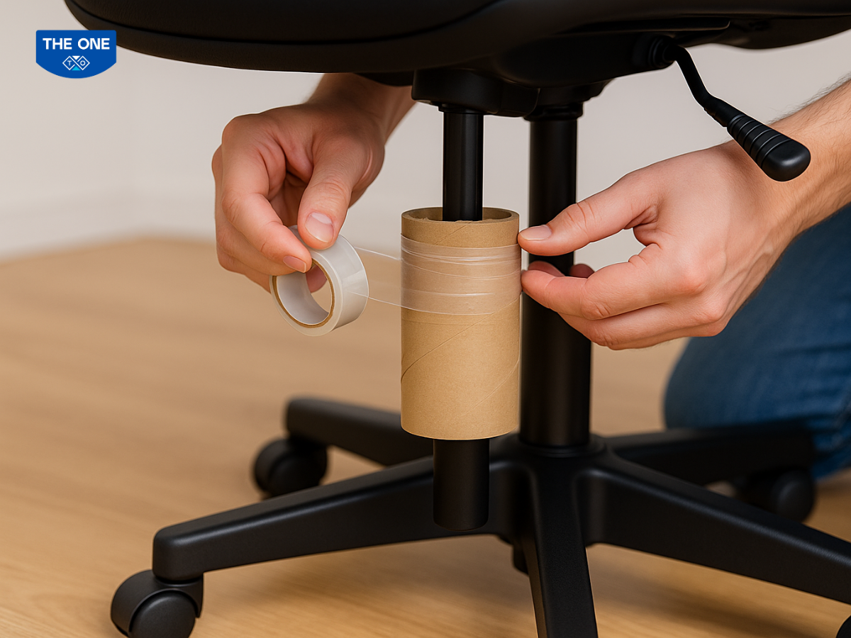 Ốp ống bìa vào trục ben