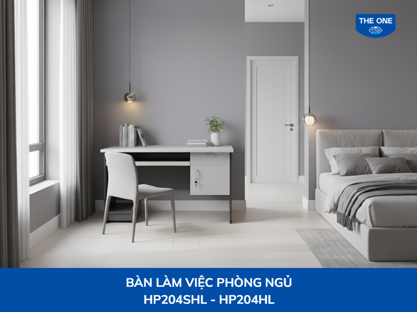 Đặt bàn làm việc trong phòng ngủ cần chú ý phong thủy, ánh sáng phù hợp và giữ gọn gàng để tránh biến không gian nghỉ thành nơi làm việc.