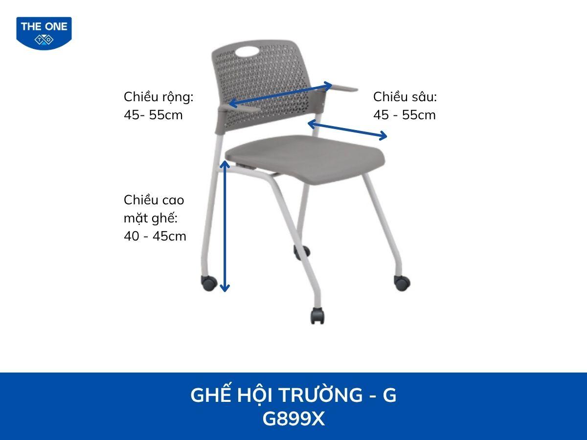 Kích thước ghế hội trường theo tiêu chuẩn TCVN