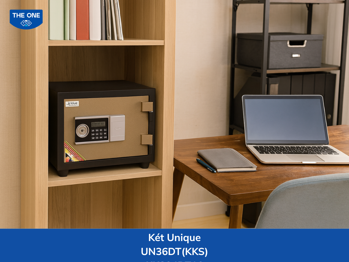 Két sắt UN36DT có kích thước Rộng 440mm × Sâu 406mm × Cao 360mm