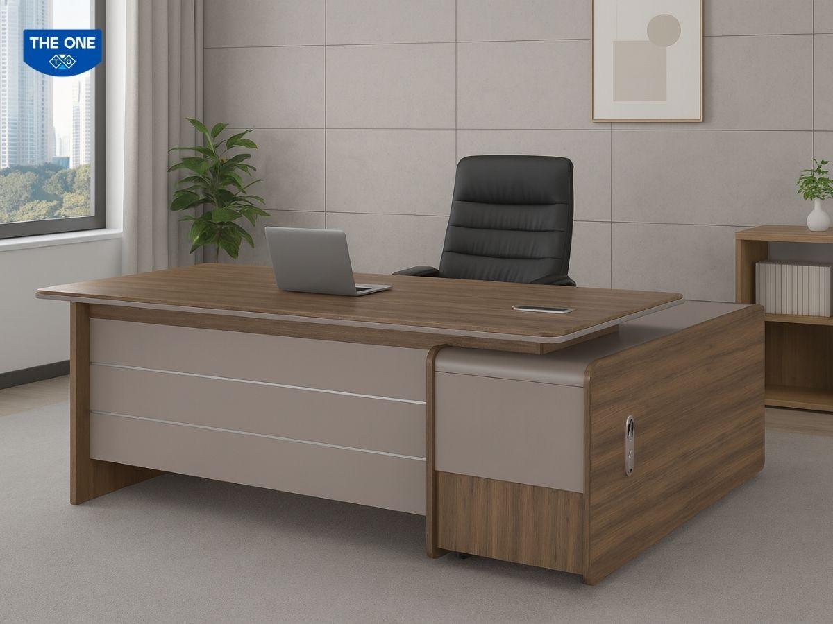 Người mệnh Hỏa nên chọn bàn làm việc màu gỗ