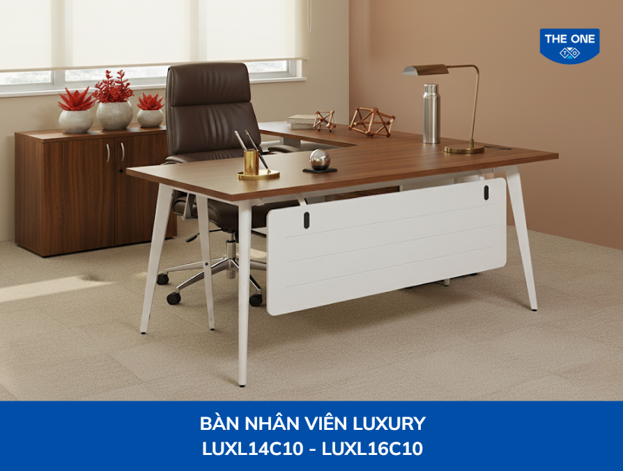 Bàn văn phòng sử dụng các vật phẩm kim loại nhỏ để kích hoạt tài lộc cho người mệnh Thổ.