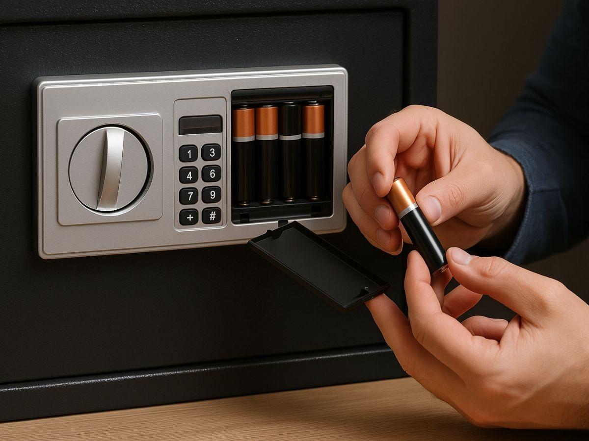 Hướng dẫn 3 cách thay pin két sắt điện tử