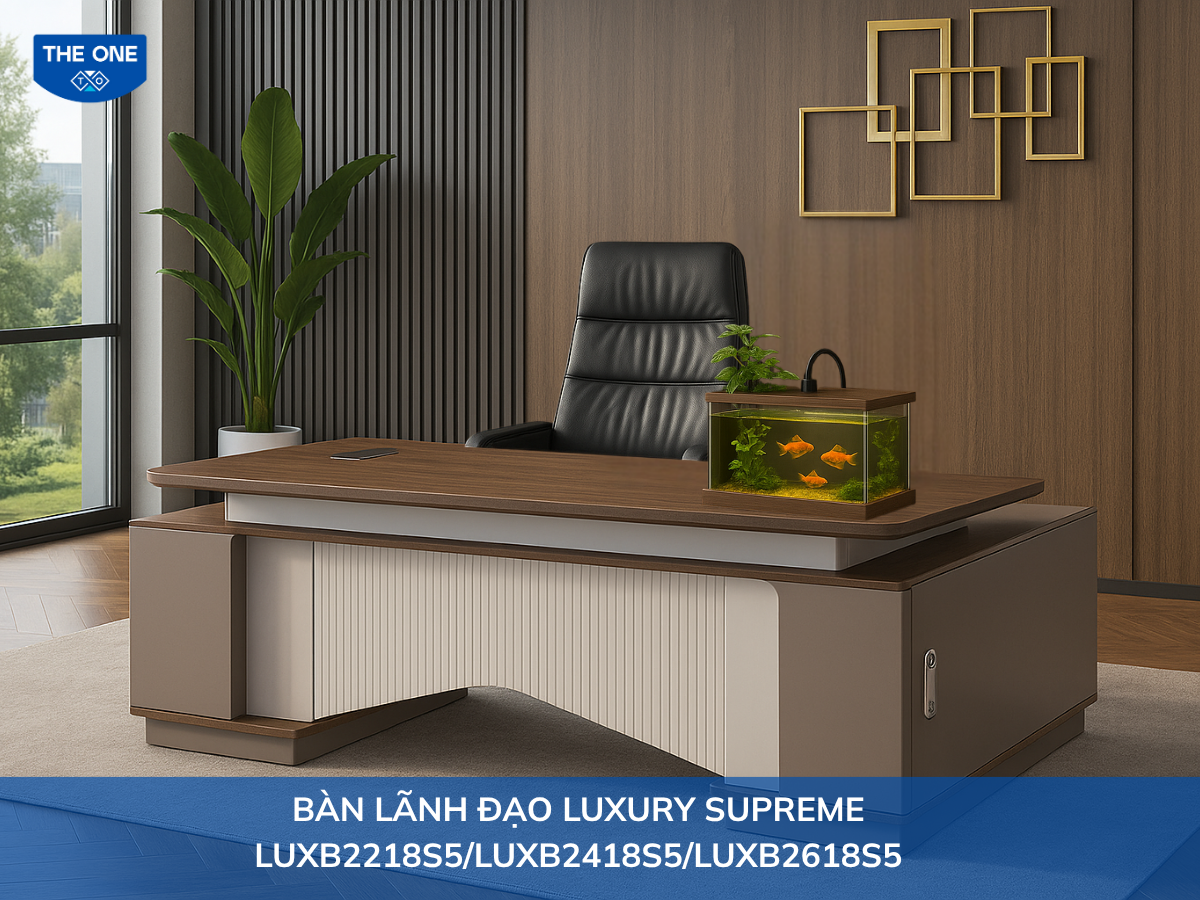 Bể cá mini trang trí bàn làm việc mang lại cảm giác thư giãn và tăng sinh khí cho không gian làm việc