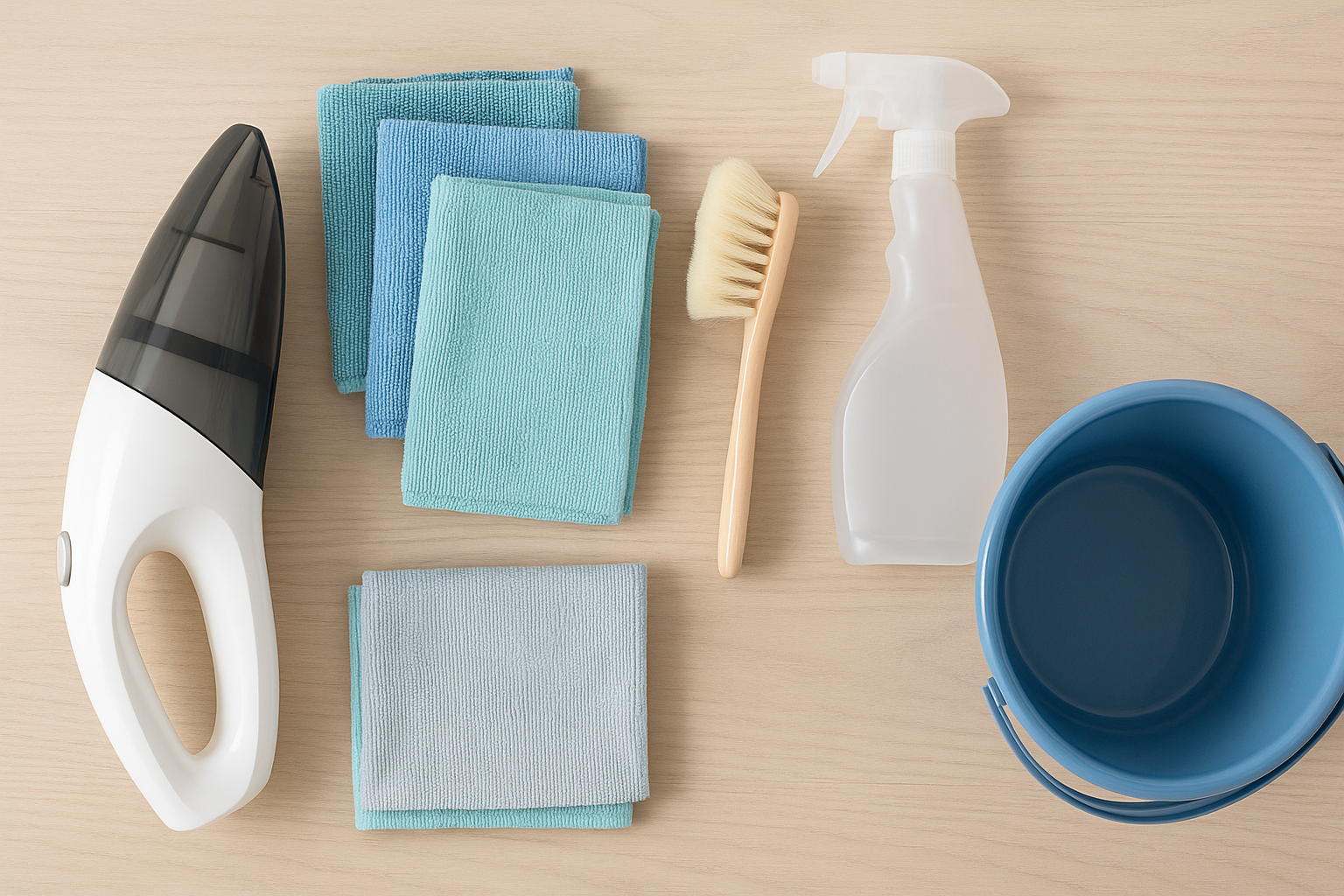 Các dụng cụ cần chuẩn bị để vệ sinh ghế lưới