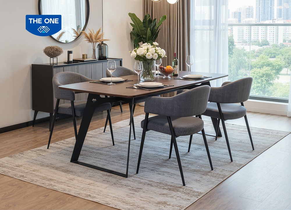 BÀN GHẾ ĂN KHUNG THÉP THE ONE 
B64 - G64