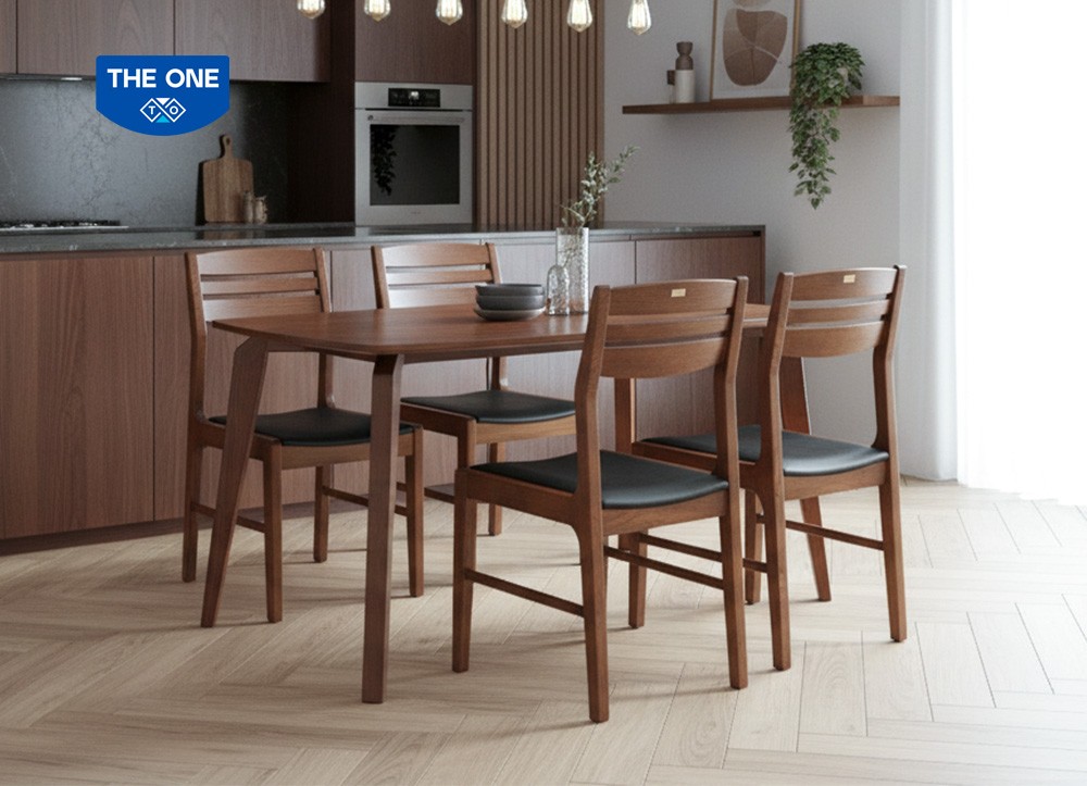 BÀN GHẾ ĂN GỖ SƠN HIGH GLOSSY THE ONE 
BA505A / BA505B / GA505