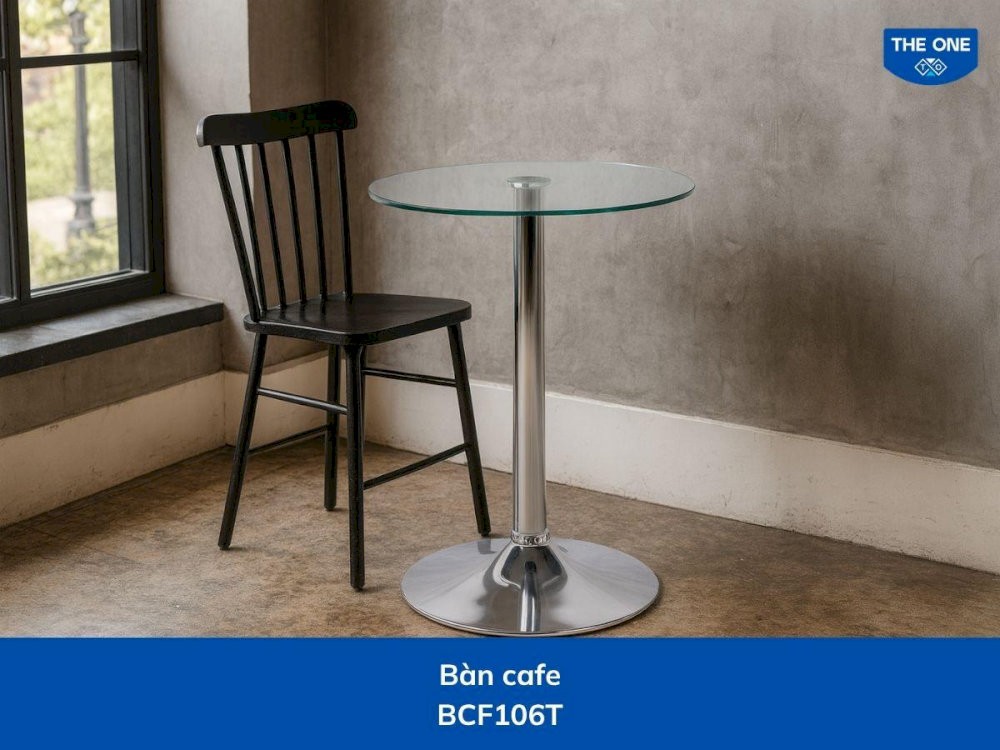 Bàn cafe thiết kế mặt kính sang trọng, trẻ trung