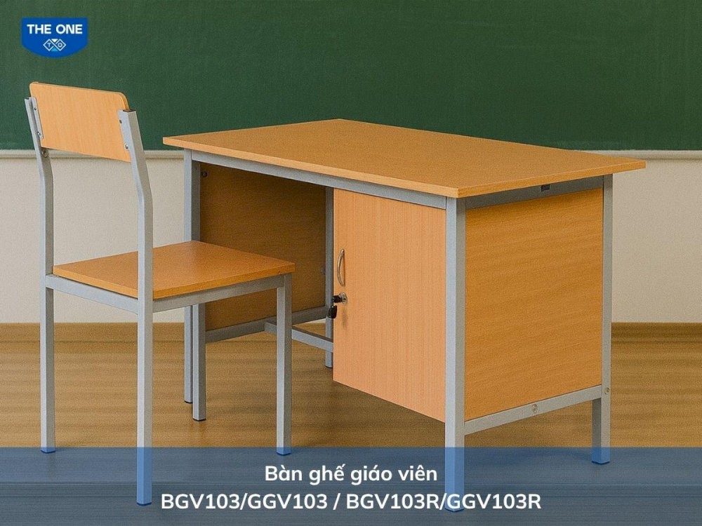 Bề mặt bàn phủ Melamine giúp chống ẩm mốc, chống trầy xước hiệu quả