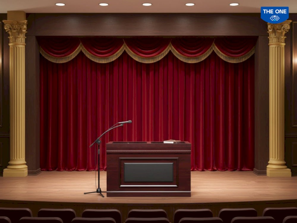 Mẫu bàn hội trường làm từ gỗ công nghiệp cao cấp của Nội thất The One.