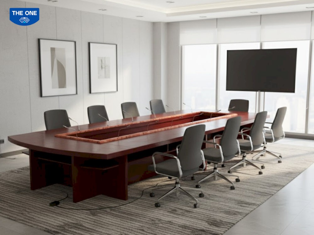 Bàn họp văn phòng The One được thiết kế đa dạng, phù hợp với nhiều công trình.