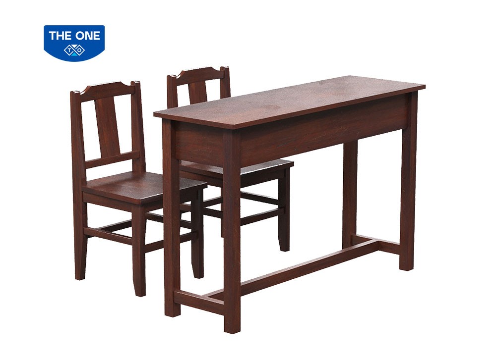 BÀN HỌC SINH GỖ TỰ NHIÊN THE ONE 
BHS501-5+GHS501-5