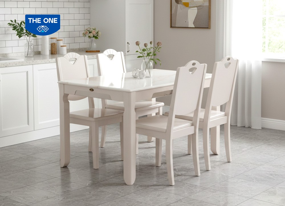 BÀN GHẾ ĂN GỖ SƠN HIGH GLOSSY THE ONE 
HGB65A/HGB65B/HGG65