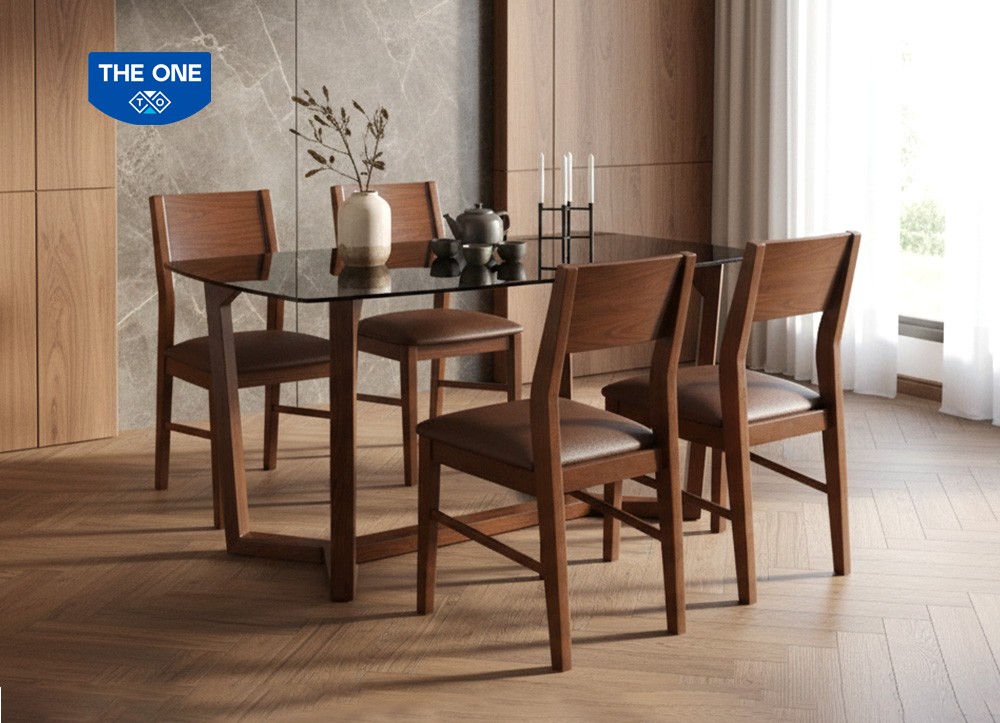 BÀN GHẾ ĂN GỖ SƠN HIGH GLOSSY THE ONE 
HGB69A/HGB69B/HGG69