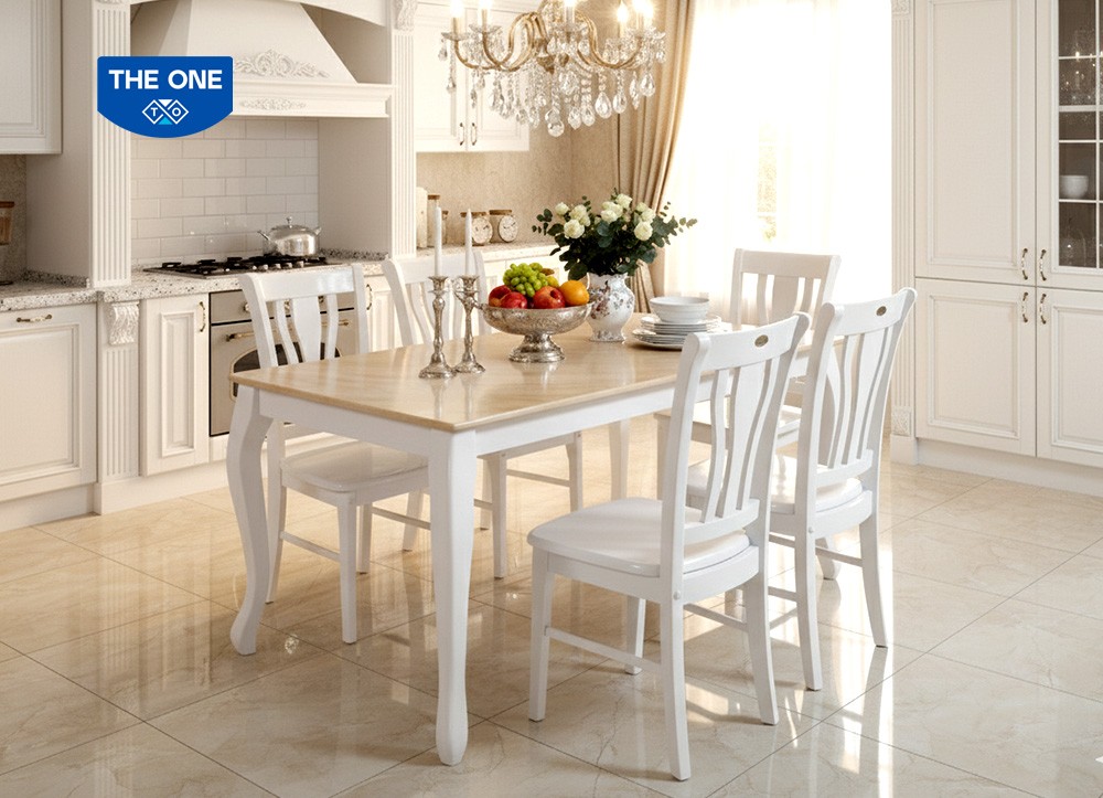 BÀN GHẾ ĂN GỖ SƠN HIGH GLOSSY THE ONE 
HGB61A/HGB61B/ HGG61