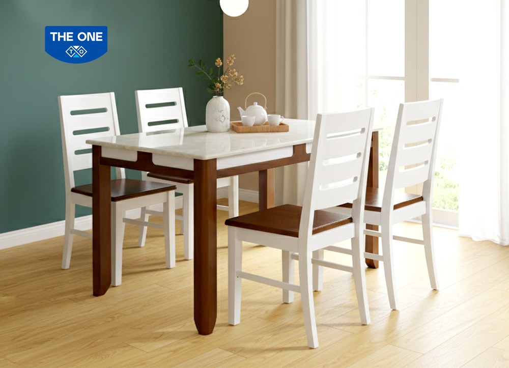 BÀN GHẾ ĂN GỖ SƠN HIGH GLOSSY THE ONE 
HGB64A/HGB64B/HGG64
