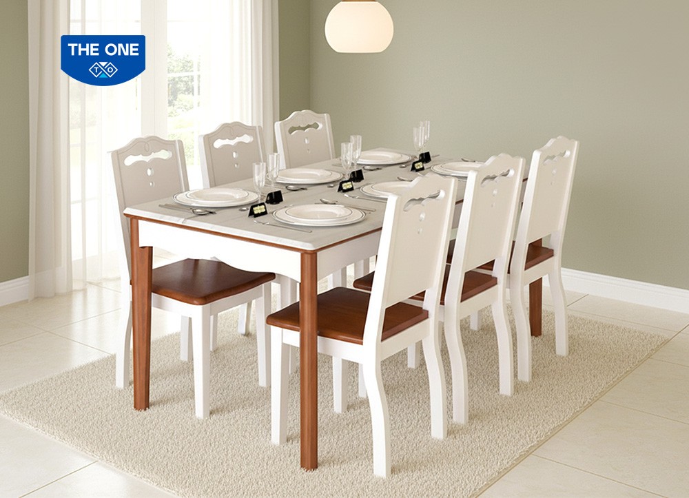 BÀN GHẾ ĂN GỖ SƠN HIGH GLOSSY THE ONE 
HGB70A/HGB70B/HGG70