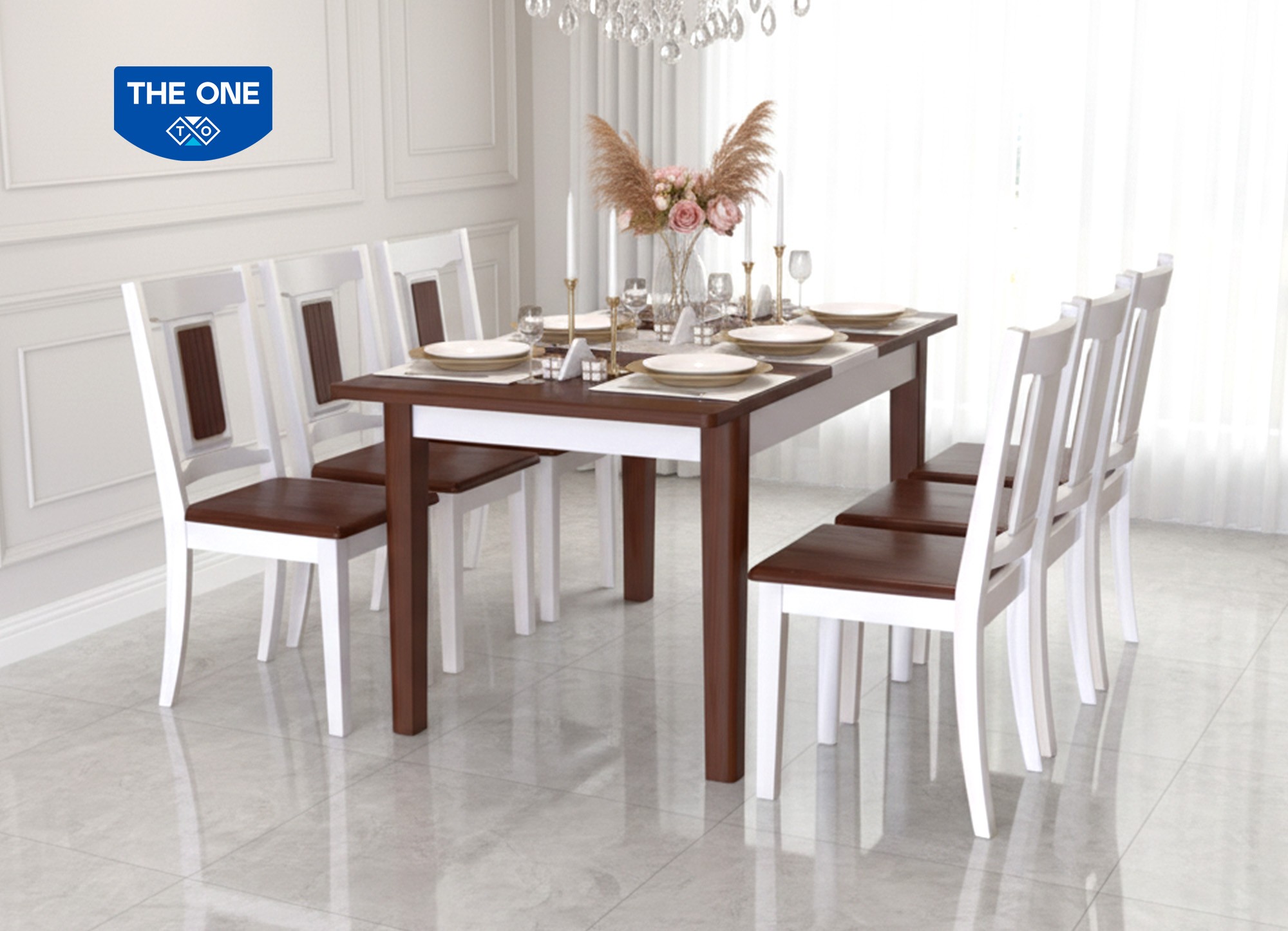 BÀN GHẾ ĂN GỖ SƠN HIGH GLOSSY THE ONE 
HGB71AN4 / HGB71BN4 / HGG71