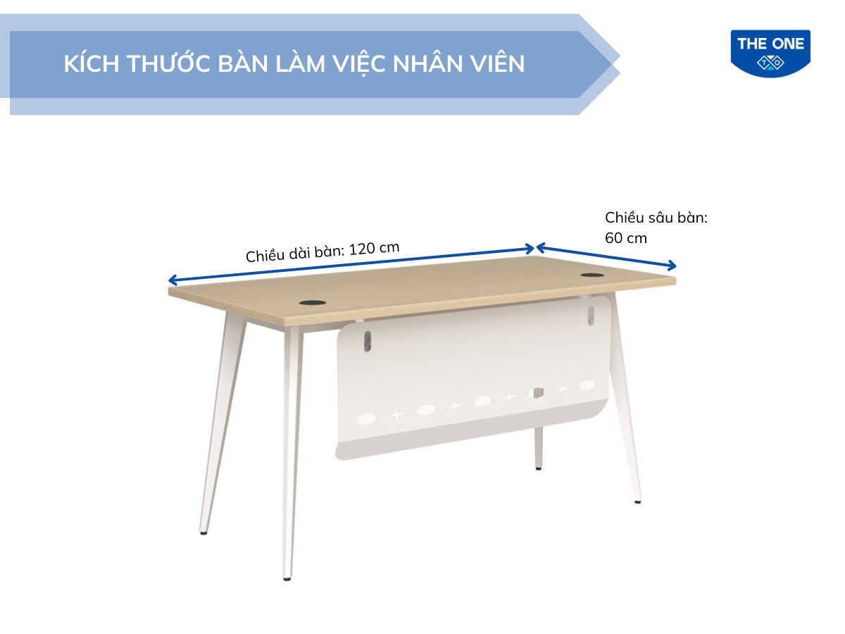 Kích thước bàn giáo viên theo chiều cao trung bình người Việt và tiêu chuẩn phòng học. (Nguồn: Internet)
