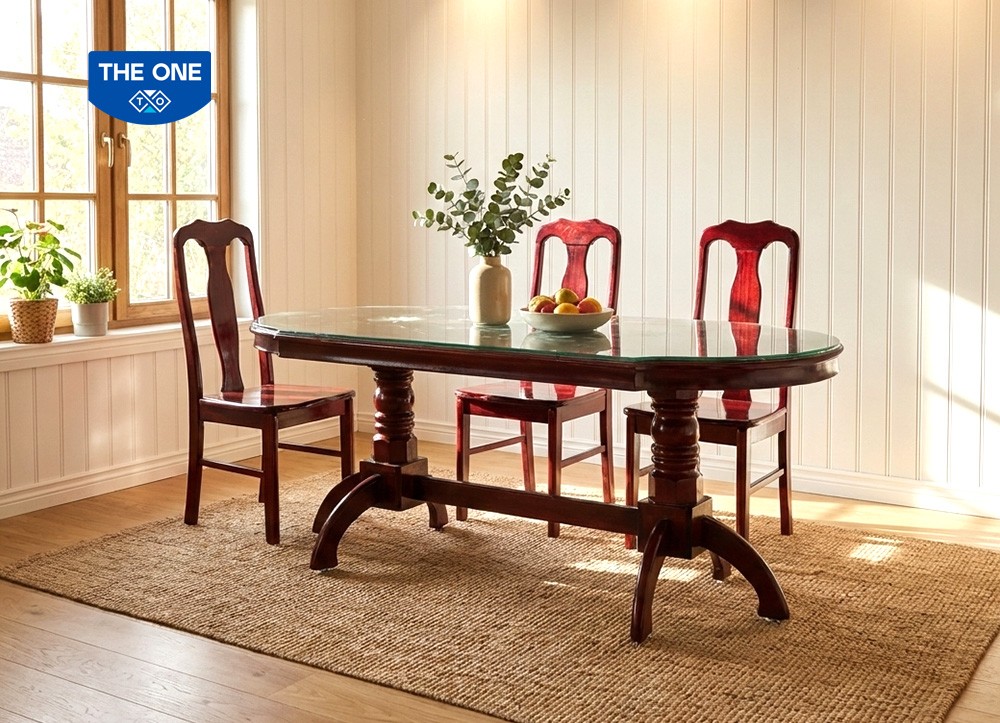 BÀN GHẾ ĂN GỖ TỰ NHIÊN THE ONE 
TB10