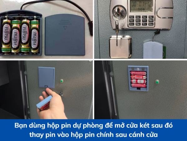 4 cách mở két sắt điện tử nhanh, an toàn tại nhà