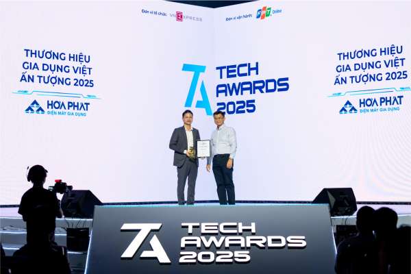 Điện máy Gia dụng Hòa Phát nhận hai giải thưởng tại Tech Awards 2025