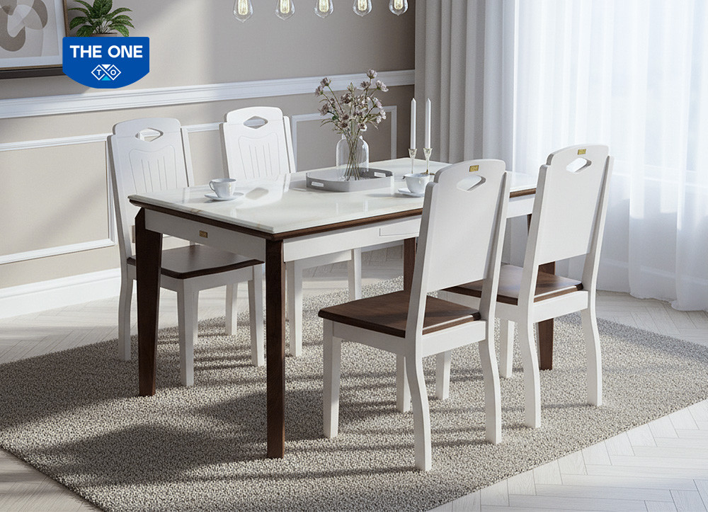 BÀN GHẾ ĂN GỖ SƠN HIGH GLOSSY THE ONE 
BA503A / BA503B / GA503