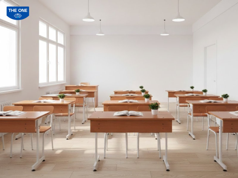 Khung thép sơn tĩnh điện bền bỉ kết hợp với gỗ Melamine hoặc tự nhiên giúp sản phẩm bền lâu và dễ dàng bảo trì.