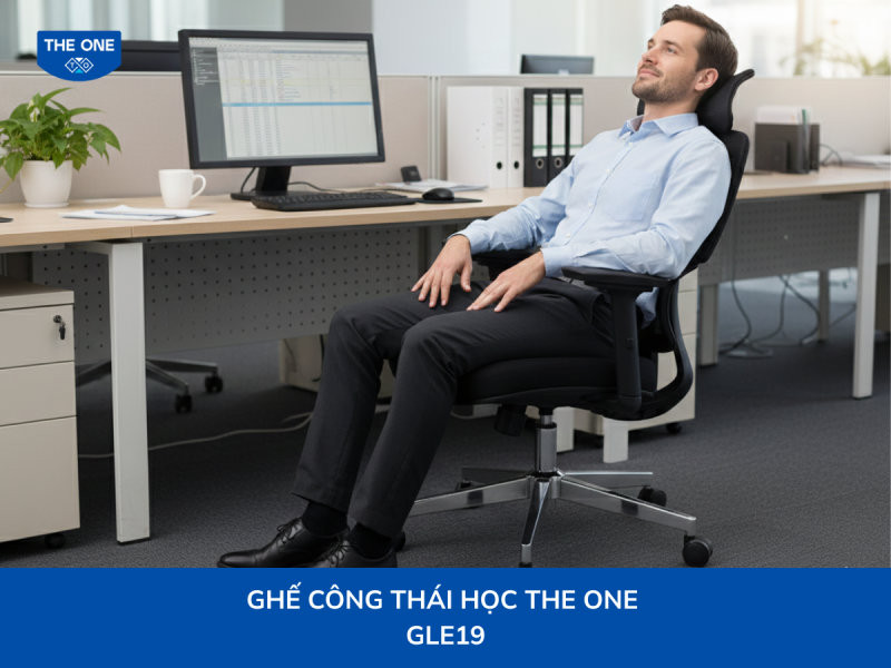 Cơ chế ngả thông minh giúp giữ góc hông tối ưu và giảm áp lực lên vùng đùi.