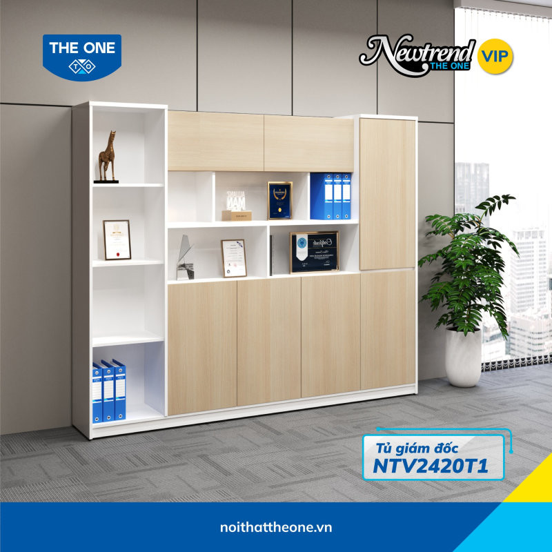 Tân Hợi nên sử dụng tủ tài liệu gỗ màu trắng (Kim) đặt phía sau lưng để làm điểm tựa 