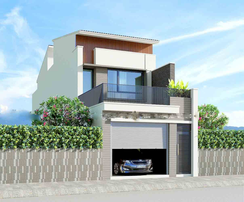 Giếng trời và cửa kính giúp lấy sáng, giảm cảm giác ngột ngạt (Nguồn ảnh: Internet)