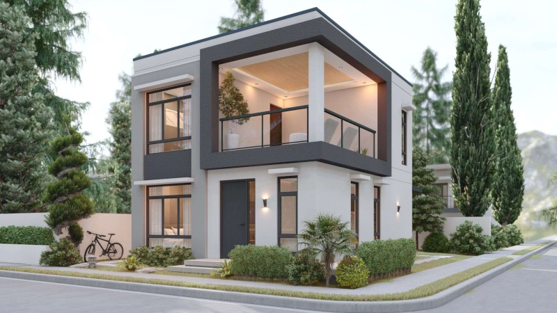 Các khối hộp lệch nhau tạo điểm nhấn thị giác (Nguồn ảnh: Internet)