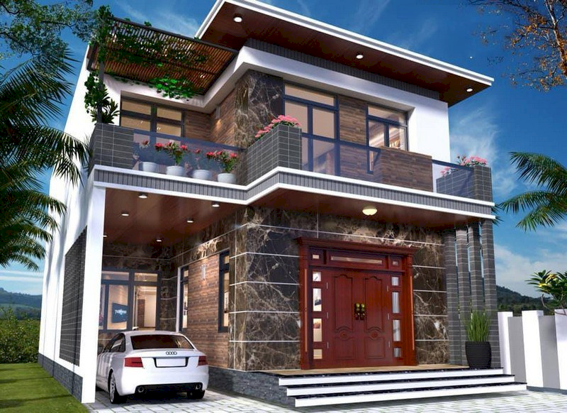 Lưu ý các yếu tố tỷ lệ, vật liệu và móng giúp ngôi nhà vừa đẹp vừa bền vững (Nguồn ảnh: Internet)