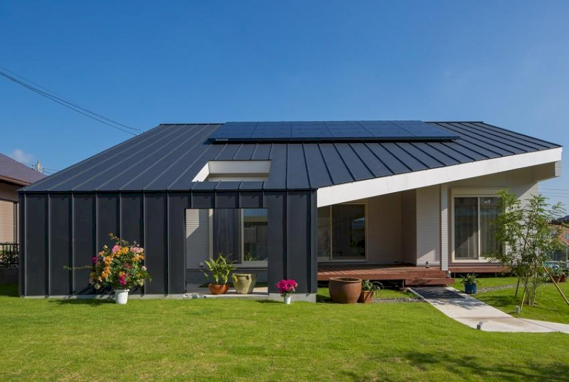 Mái cong vểnh nhẹ mang phong cách hiện đại, thanh lịch (Nguồn ảnh: Internet)