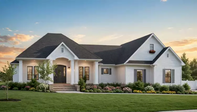 Không gian nội thất rộng rãi, trần cao, phù hợp sân vườn lớn (Nguồn ảnh: Internet)