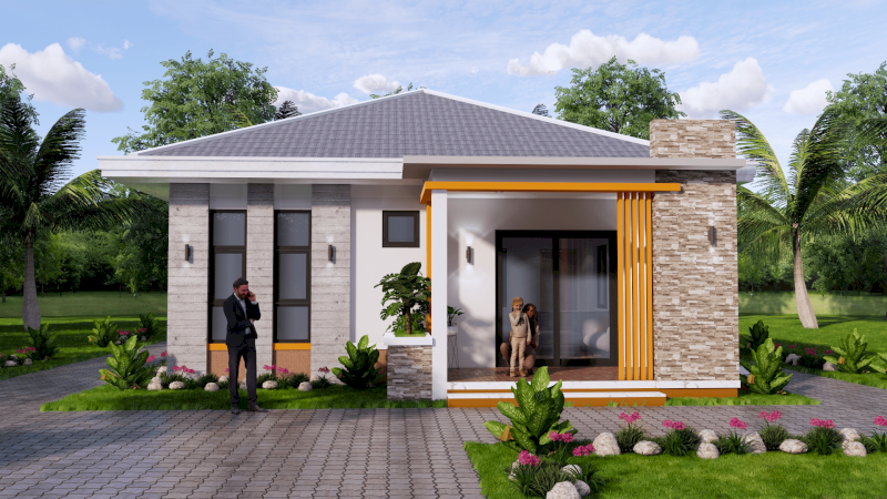 Nhà mái Thái chống nóng, thoát nước tốt và phổ biến nông thôn (Nguồn ảnh: Internet)