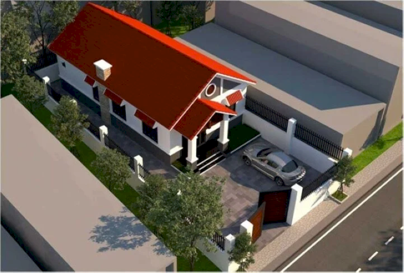 Mặt tiền ốp đá hoặc gạch, mái bằng hoặc tôn giả ngói (Nguồn ảnh: Internet)