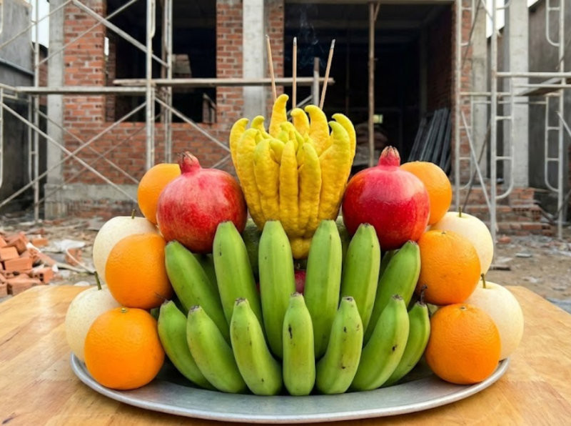 Gia chủ xây nhà ở nên ưu tiên các loại quả mang ý nghĩa bảo bọc, bình an.