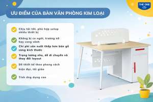 Bàn văn phòng gỗ hay kim loại? Hướng dẫn chọn theo nhu cầu