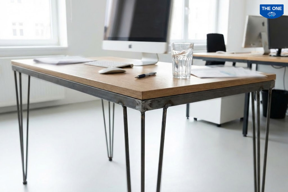 Bàn văn phòng kim loại có thể bị rung lắc nếu kém chất lượng