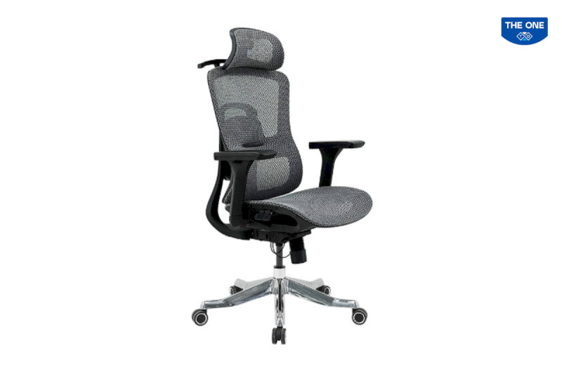 Ghế công thái học Nội thất The One có chất liệu cao cấp, khung ghế chắc chắn, đảm bảo độ bền và an toàn khi sử dụng lâu dài