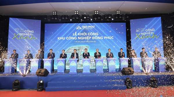 Hòa Phát khởi công dự án Khu công nghiệp Đồng Phúc quy mô gần 355 ha tại Bắc Ninh