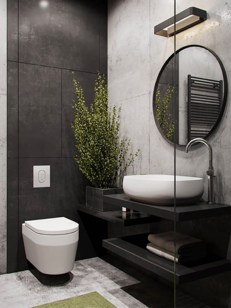 Bố trí hợp lý giúp phòng vệ sinh nhỏ vẫn thông thoáng, tiện nghi và dễ sử dụng. (Nguồn: Internet)