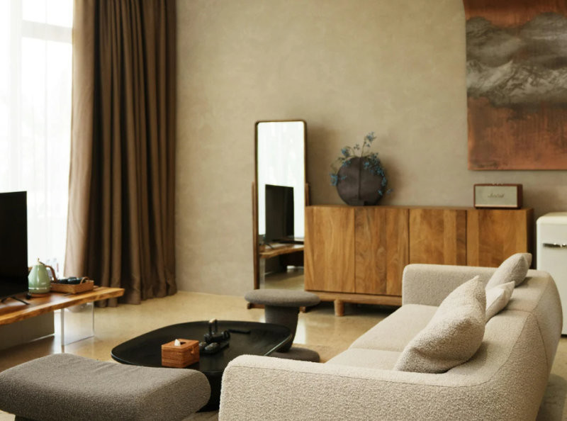 Bố trí gương soi hợp lý giúp mở rộng không gian mà không phạm kỵ phong thủy. (Nguồn: Internet)