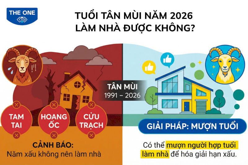 Cách tính hạn tam tai cho tuổi Tân Mùi làm nhà năm 2026
