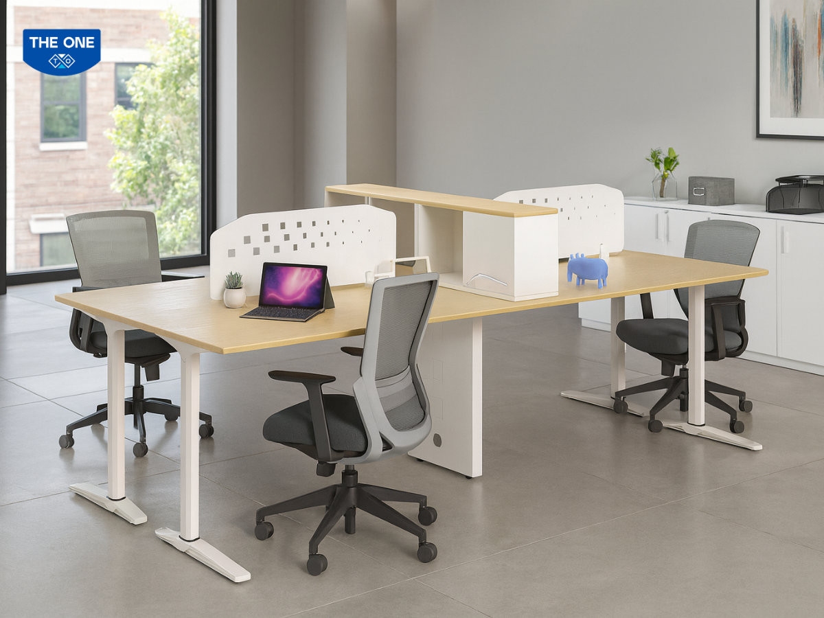 Thiết kế bàn module linh hoạt giúp dễ dàng thay đổi cấu trúc văn phòng