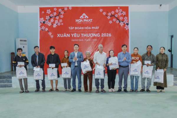Hòa Phát mang “Xuân yêu thương” đến 3.000 hộ gia đình có hoàn cảnh khó khăn trên cả nước