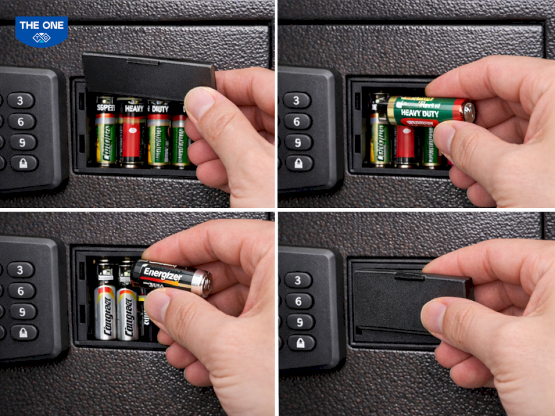 Thực hiện thay pin loại Alkaline chất lượng cao để hệ thống điện tử có đủ năng lượng vận hành.