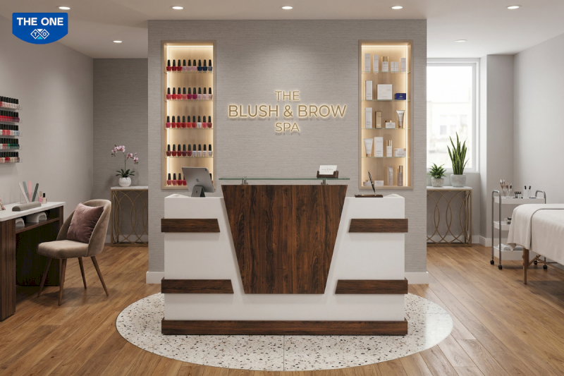 Với kích thước W1800 x D668 x H1000mm, BQ103-18 đủ chỗ cho lối đi và bố trí thêm ghế chờ nhỏ mà không gây cảm giác chật chội