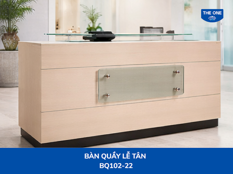 Thiết kế bề thế, tạo ấn tượng mạnh tại khu vực lễ tân doanh nghiệp